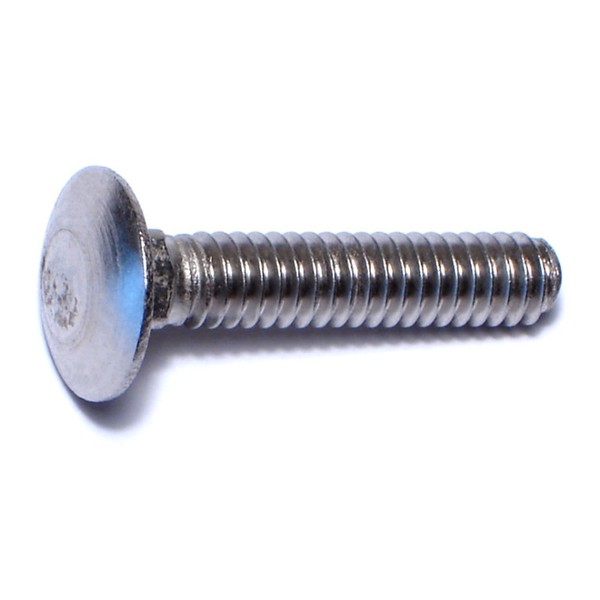 Midwest Fastener 1/4"-20 x 1-1/4" 18-8 Stainless Steel Coarse Thread Carriage Bolts 50PK 50588